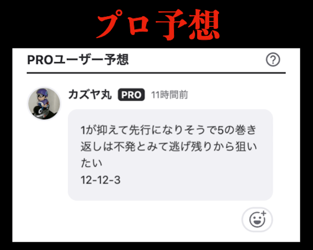 ウィンチケット プロ予想