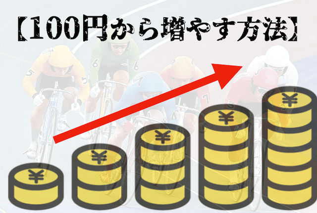 競輪　100円から増やす