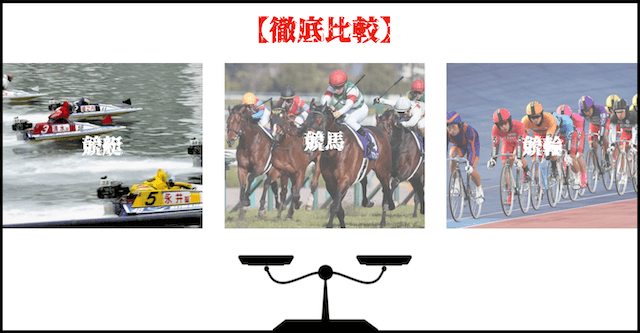 徹底比較　競艇・競馬・競輪