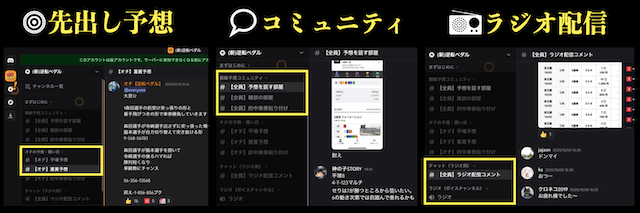 逆転ペダル　予想サロン「ディスコード」