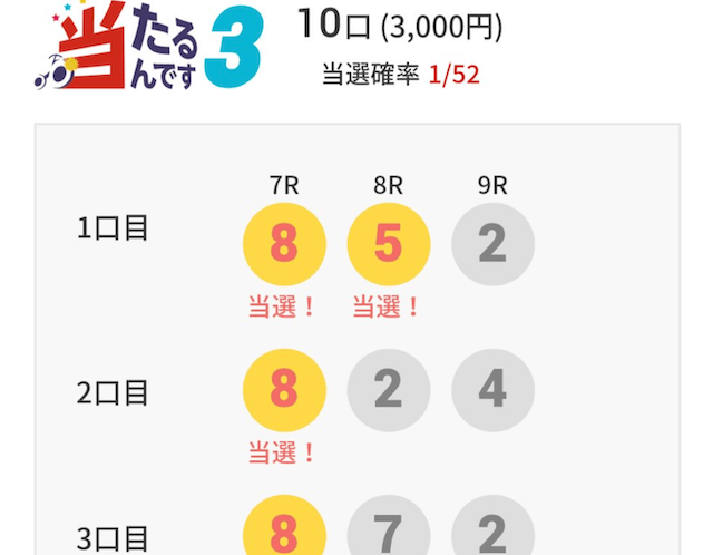 当たるんです　購入画面