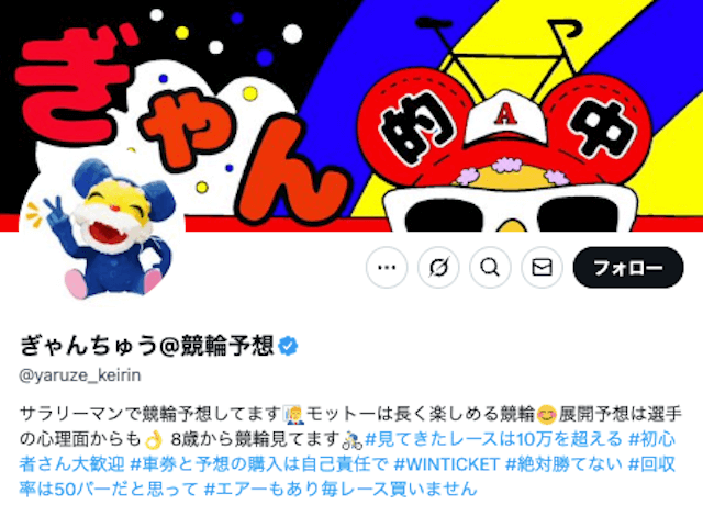 ぎゃんちゅう　Xのプロフィール