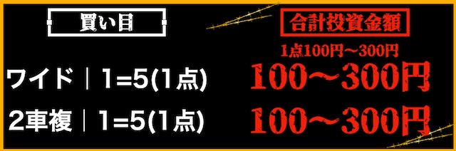 投資金の設定方法