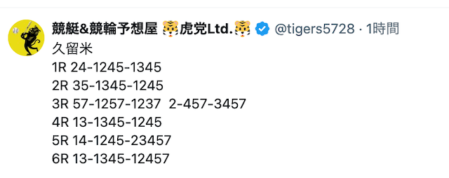 虎党LTD　無料予想