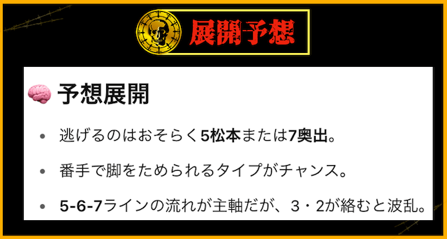 チャットGPT　展開予想　2025年7月14日防府競輪1R