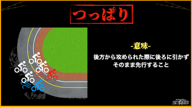 競輪用語　つっぱり