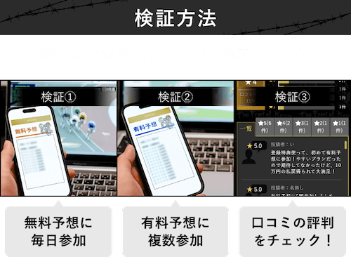 競輪予想サイトの検証方法