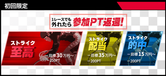 競輪ストライク　初回限定プラン