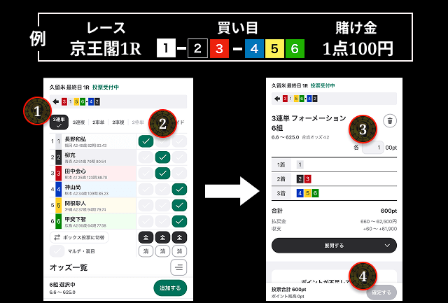 競輪 投票サイトの入力方法